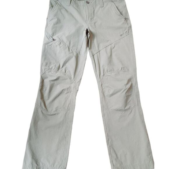 MARMOT GREEN ZIP POCKET OUTDOOR PANTS SIZE 10 - Picture 1 of 10